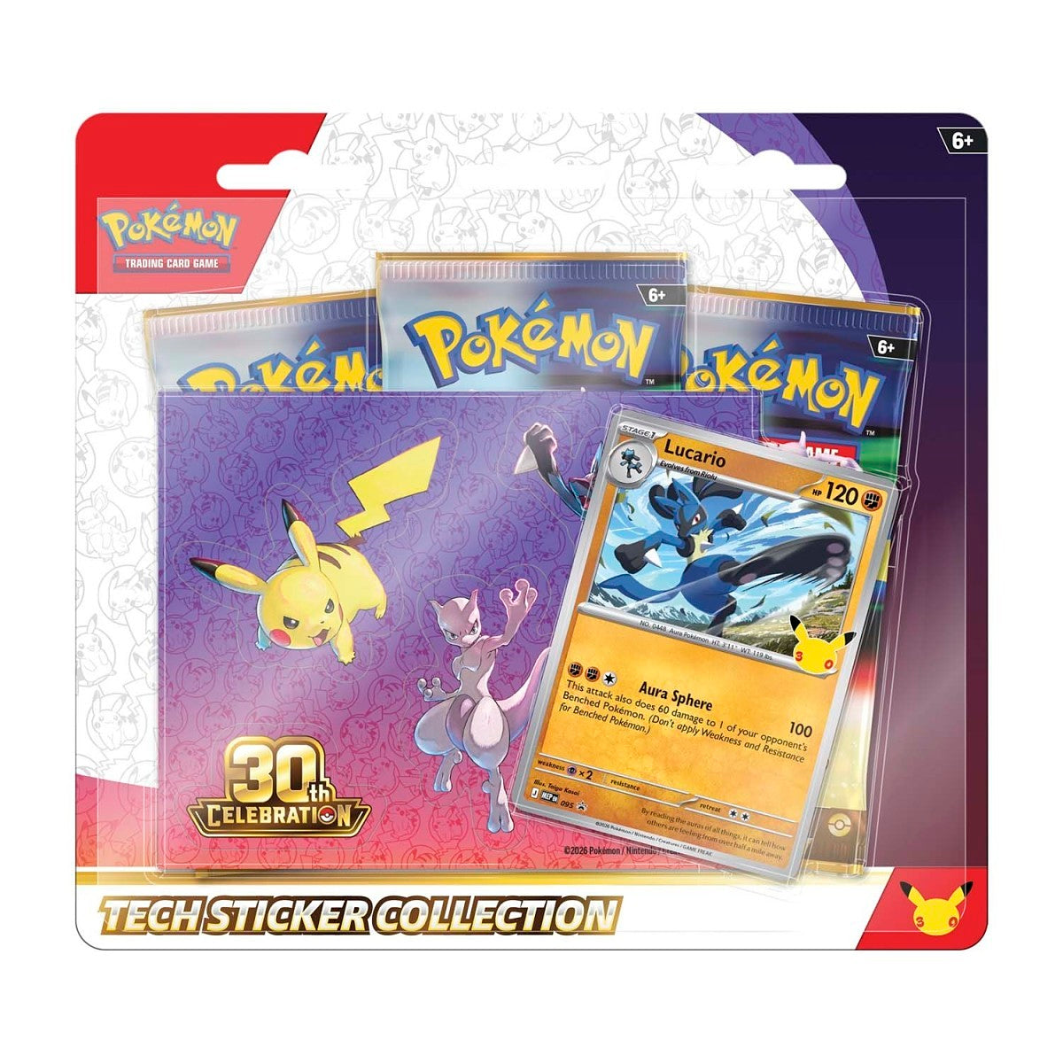 (Preorder) 30th Celebration Tech Sticker Collection (Lucario)