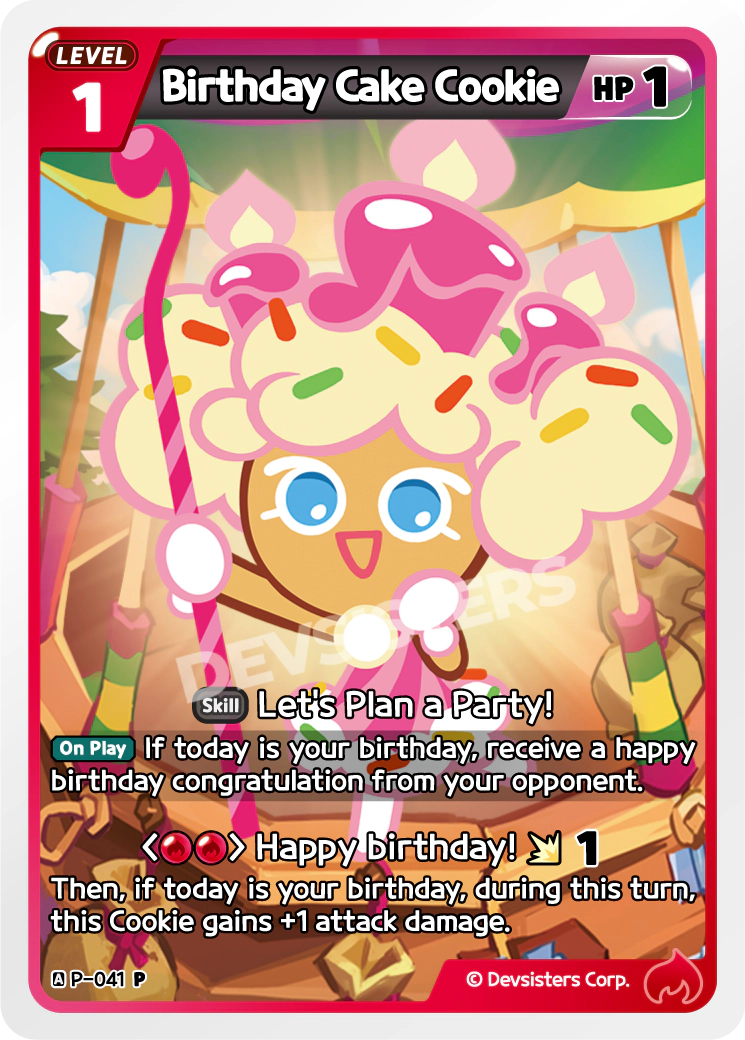 Birthday Cake Cookie Promo