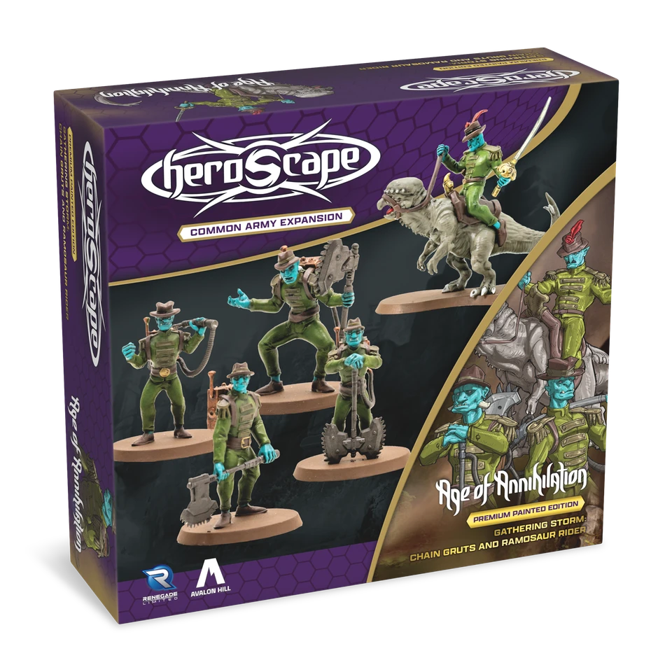 Chain Gruts & Ramosaur Rider Common Army Painted