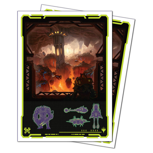 Edge of Eternities 105ct Red Mythic Sleeves