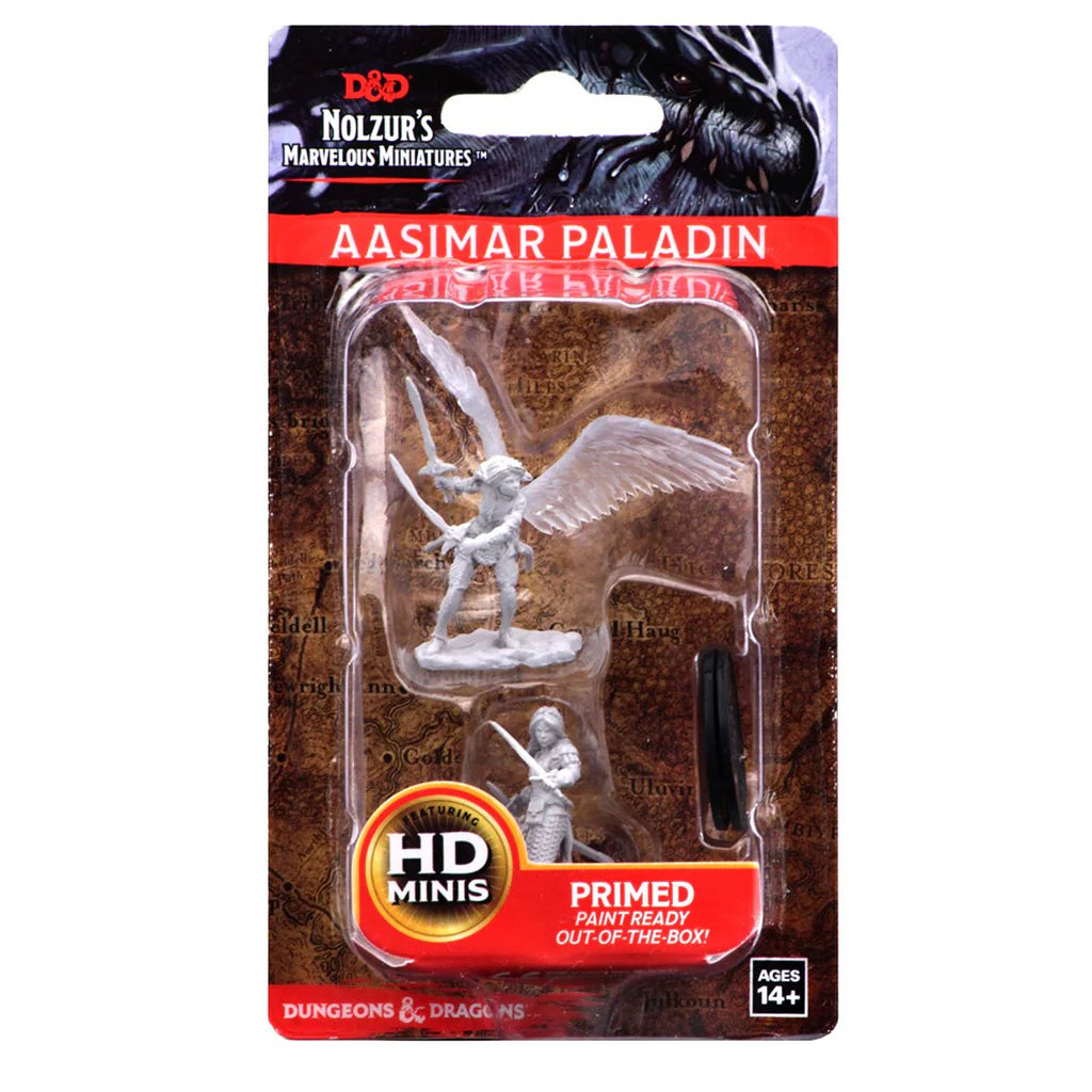 Nolzur's Marvelous Miniatures: Aasimar Female Paladin