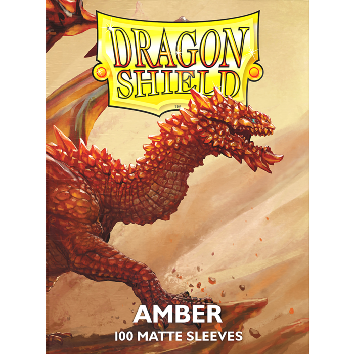 Dragonshield Sleeves 100 Matte Amber