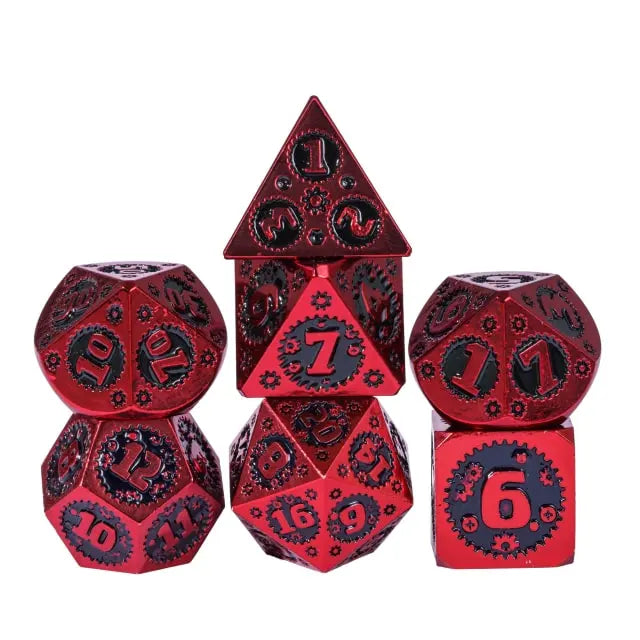 Mechanical Gear Red/Black Dice