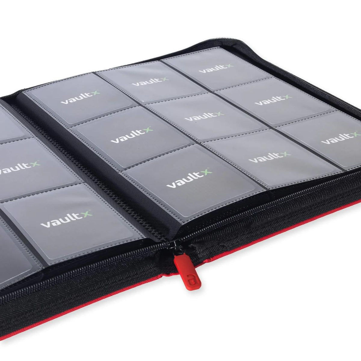 Fire Red Exo-Tech Zip 9pkt Binder