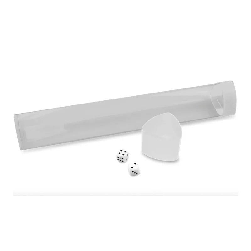 Playmat Tube/Dice Cap White