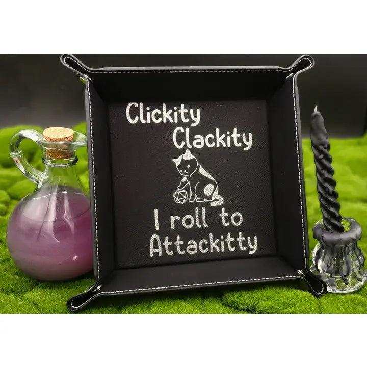 Cat Dice Tray Brown & Black