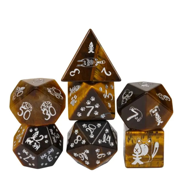 Pattern Gemstone Dice (Cat)