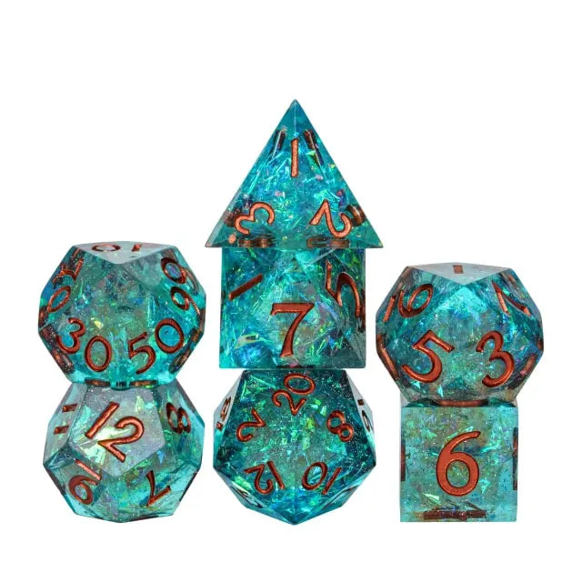 Blue & Black Glitter Paper 7pc