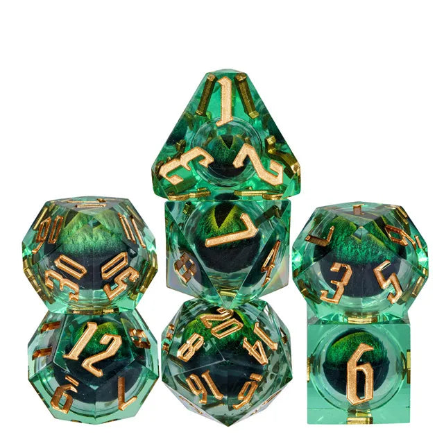 Eyeball Dice Green