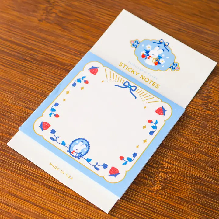Golden Bunny Sticky Notes