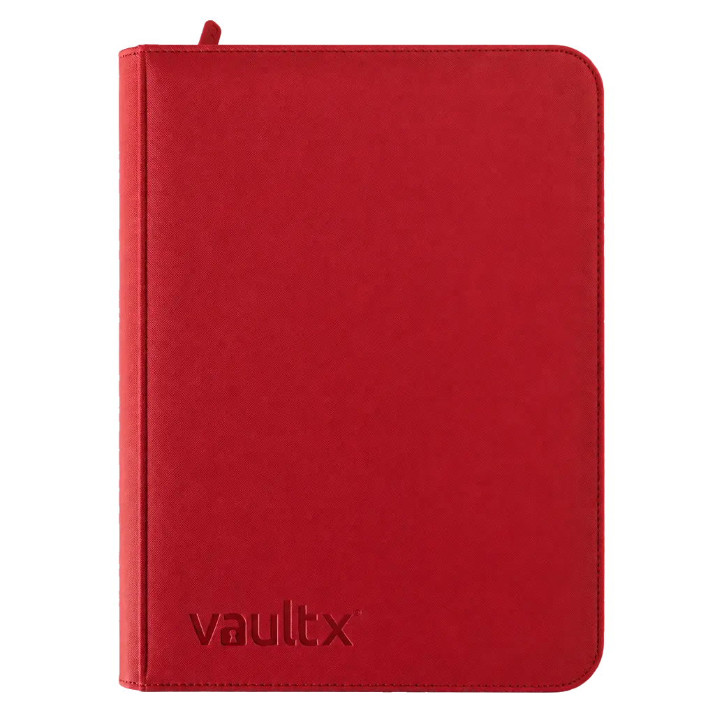 Fire Red Exo-Tech Zip 9pkt Binder