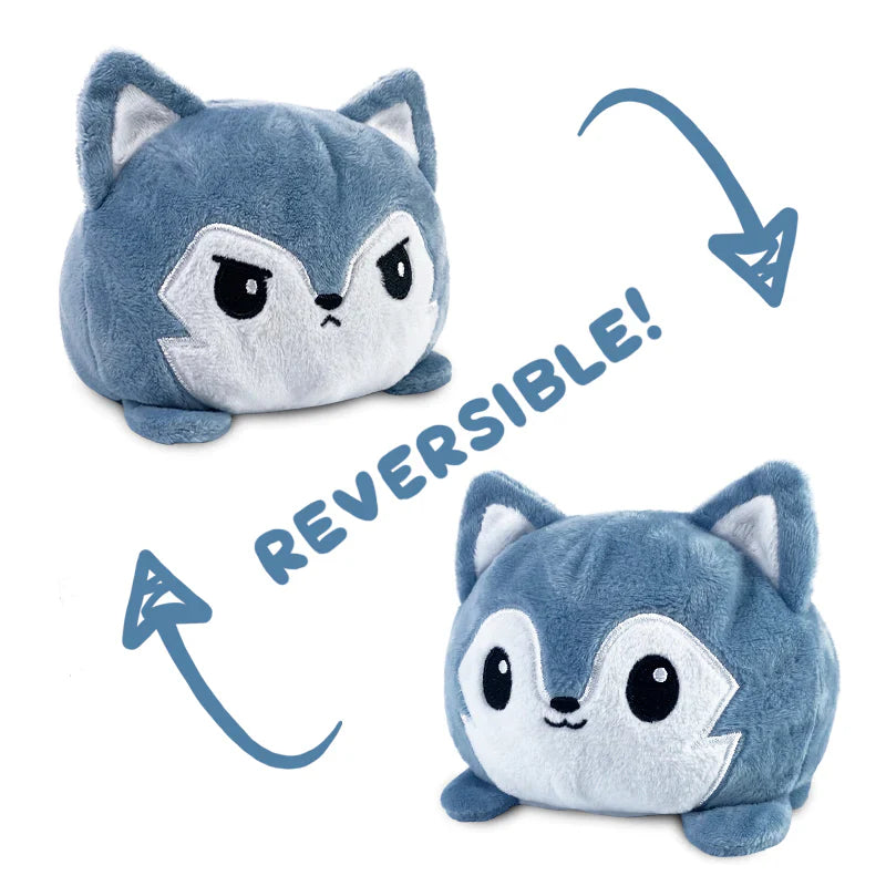 TeeTurtle Plushiverse: Reversible Plushie 4 in - Floofy Woof