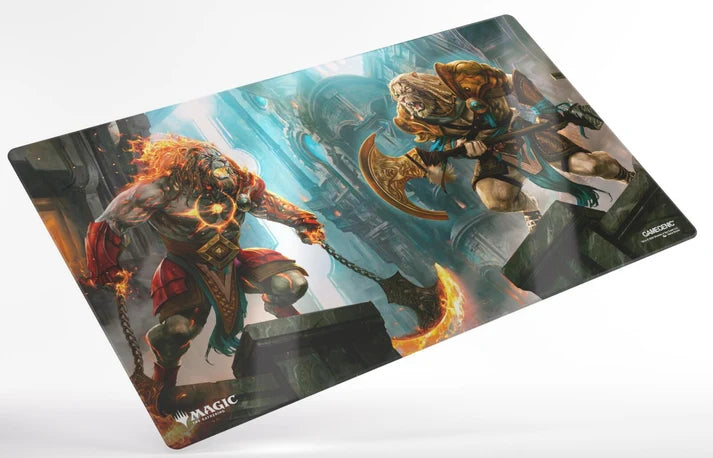Reality Fracture Shiny Playmat - Ajani, Path of Vengeance/Ajani, Counterattack Leader