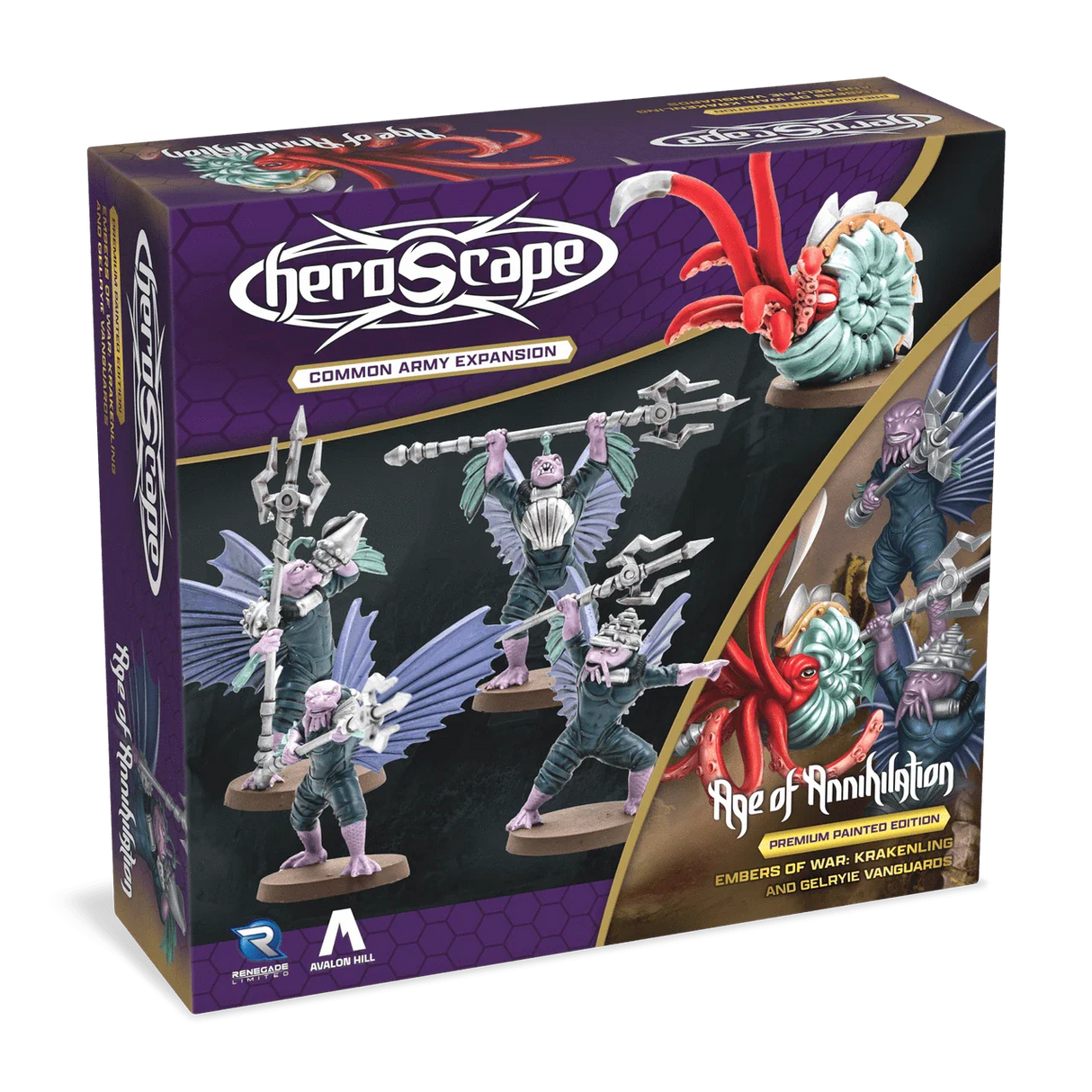 Heroscape: Krakenling & Gelryie Vanguards Common Army Expansion