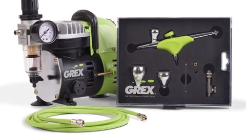 Grex GCK05 Airbrush Combo Kit with Genesis.XGi AC1810-A Compressor Accessories