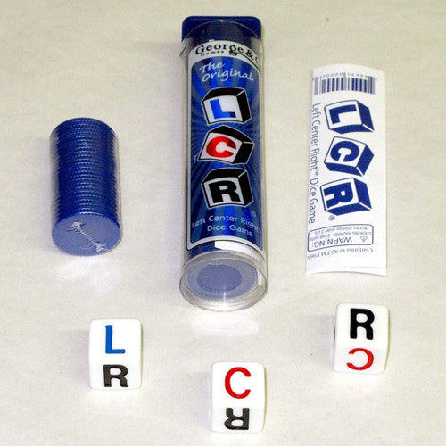 LCR Left Center Right Dice Game Tube