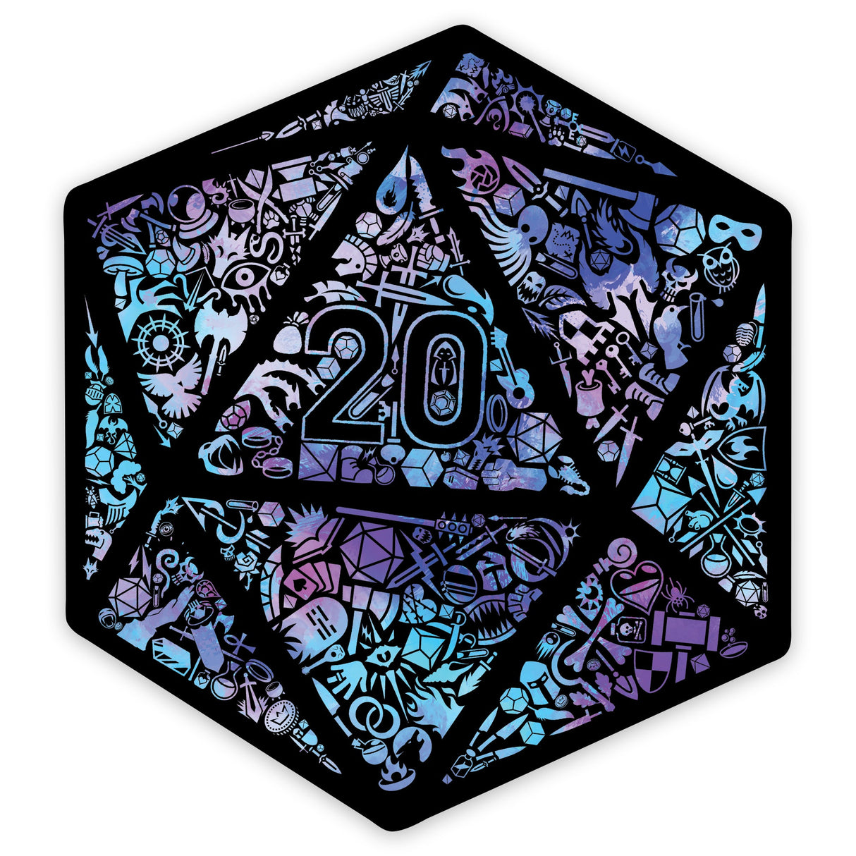 Mosaic D20 Sticker product image