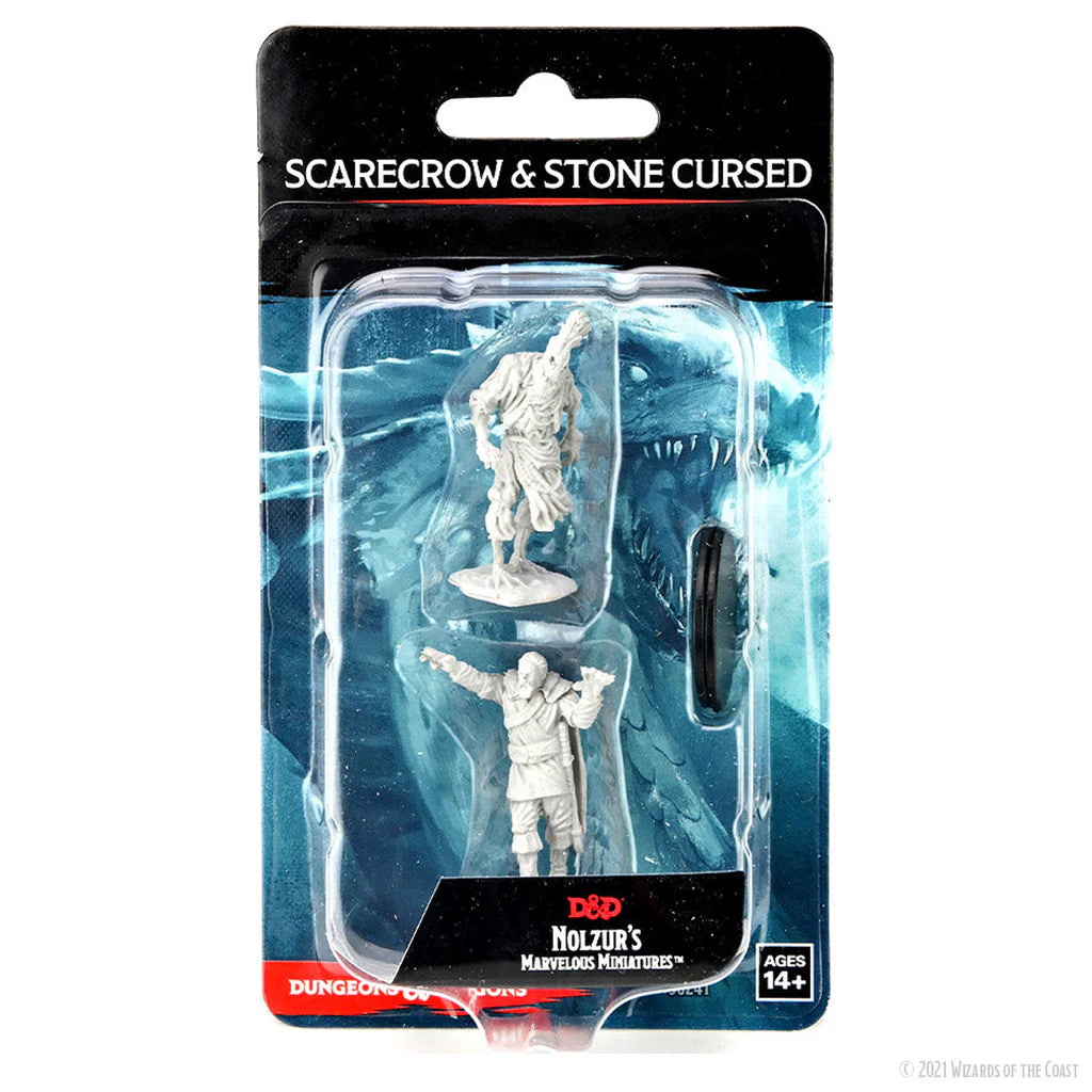 Nolzur's Marvelous Miniatures: Scarecrow & Stone Cursed