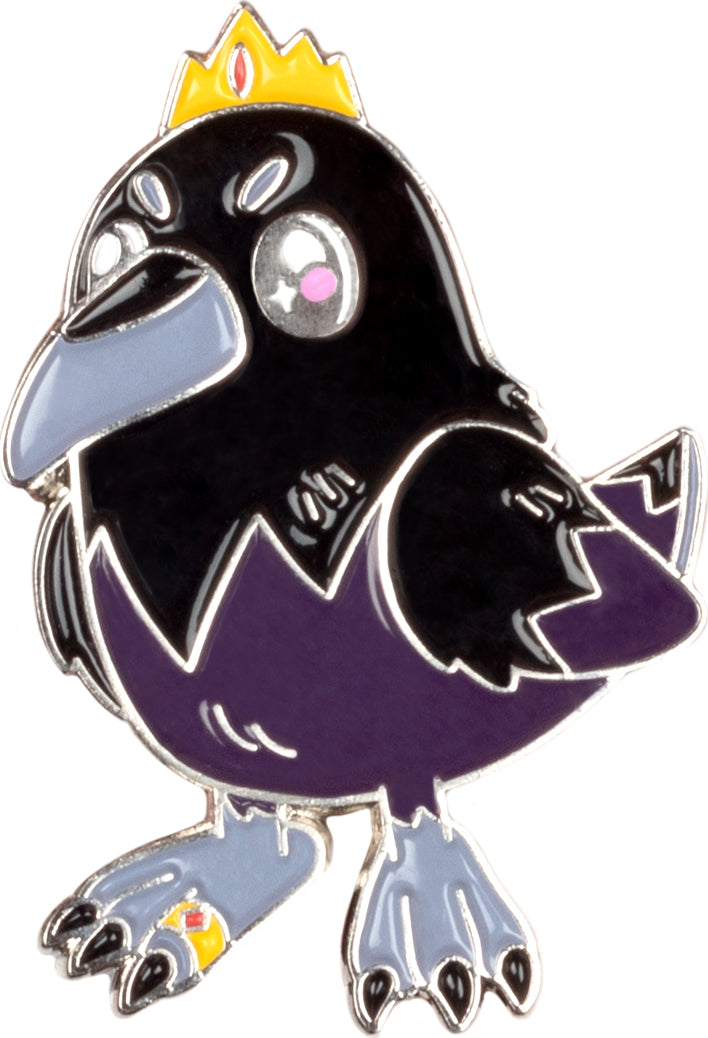 Enamel Pin King Raven