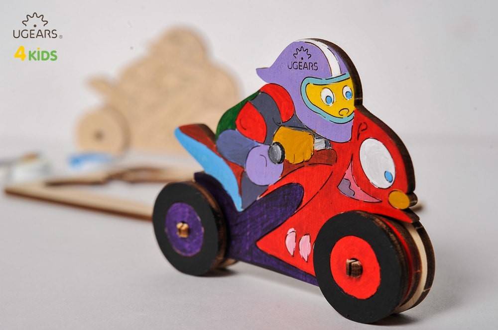 UGears 4Kids Motorcyclist