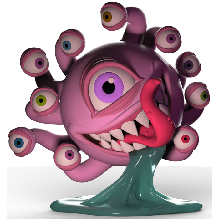 Dungeons & Dragons Resin Beholder - 7" Glow-in-the-Dark