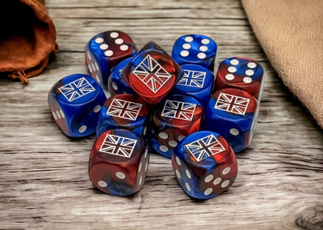 16mm d6 WW2UK BLU-RED/WHT 12ct product image