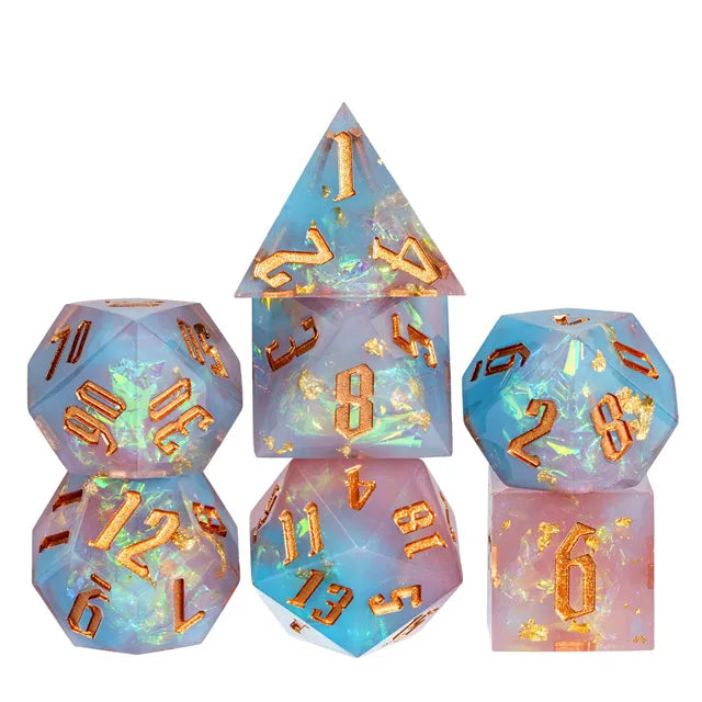 Pink & Blue Glitter Paper 7-Piece