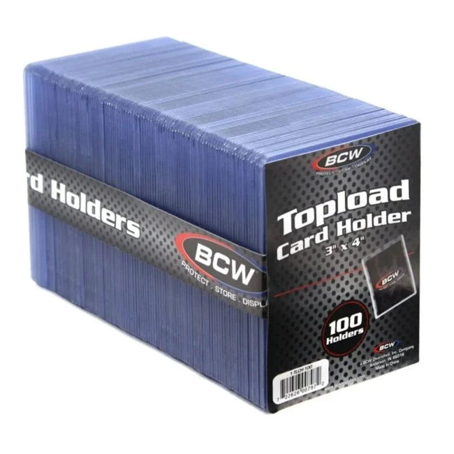 3x4 Topload Card Holder - Standard (100 CT. Pack)