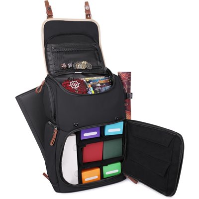 Accessory Power - Enhance - Designer Edition Full Size Trading Card Storage Box Backpack - Black