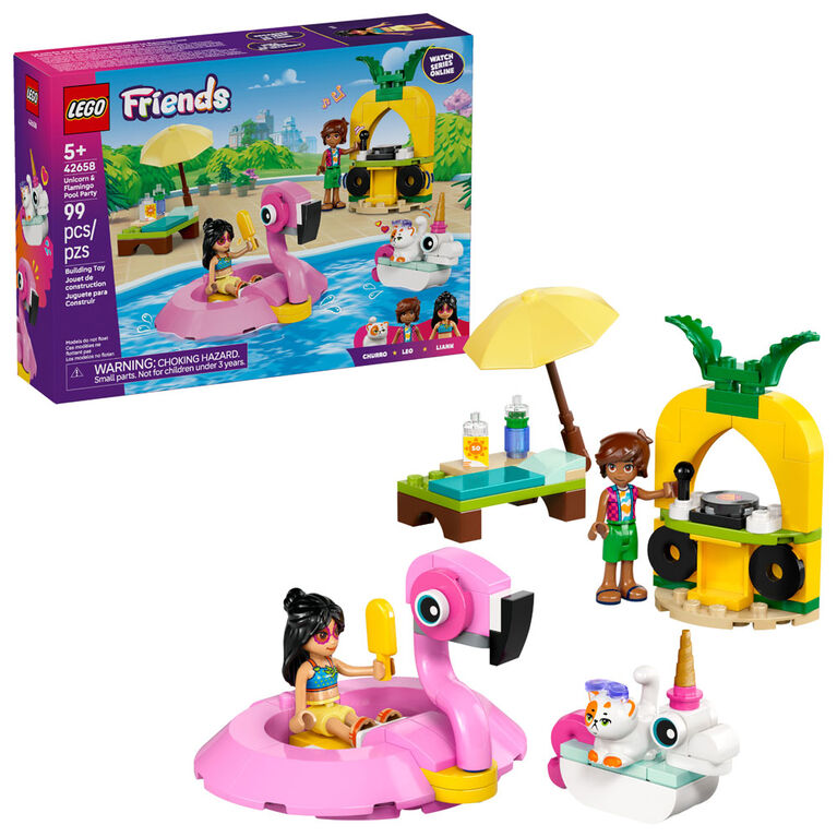 LEGO Friends Unicorn & Flamingo Pool Party