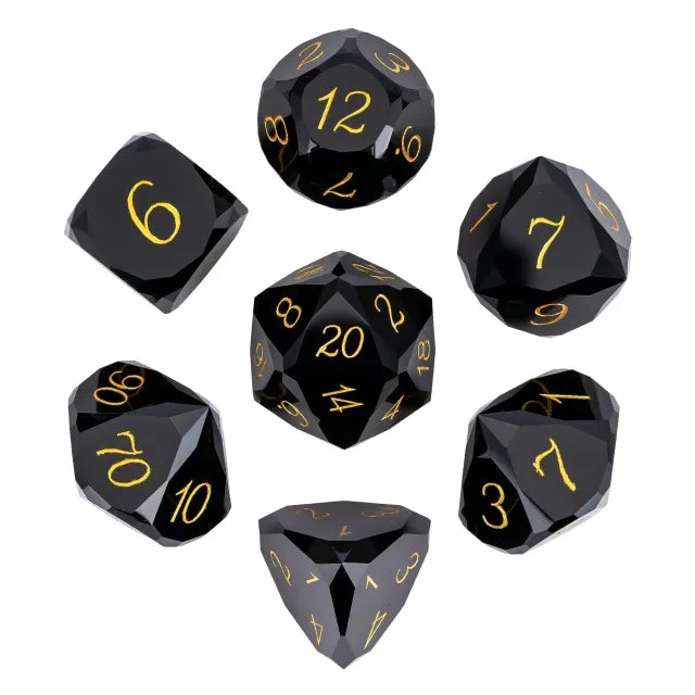 Obsidian Natural Gemstone 7-Piece