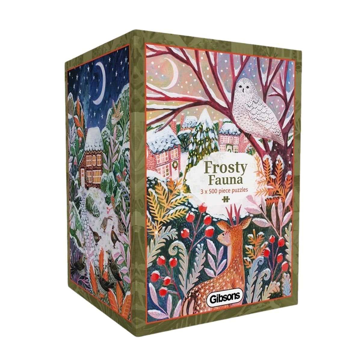Frosty Fauna 3 x 500pc Puzzle