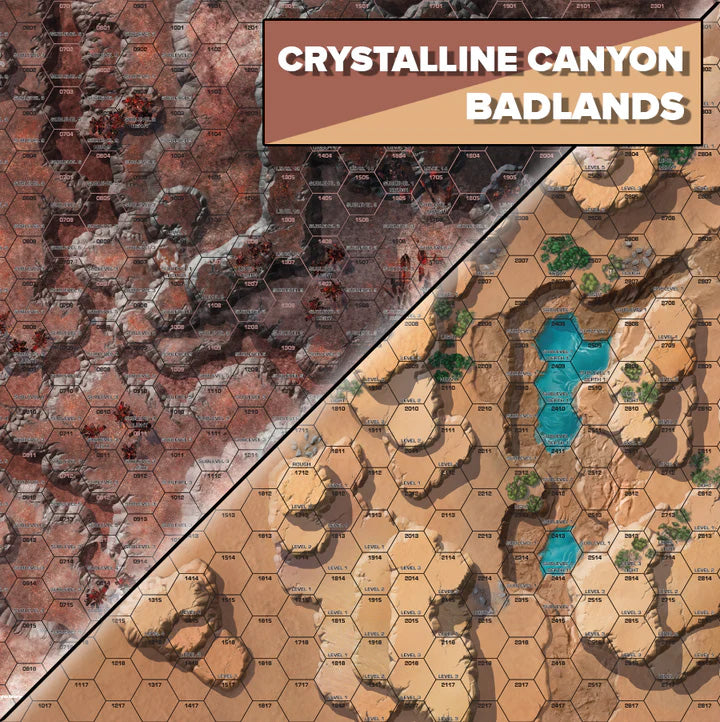 BattleTech - BattleMat - Alien Worlds - Crystalline Canyon/Badlands
