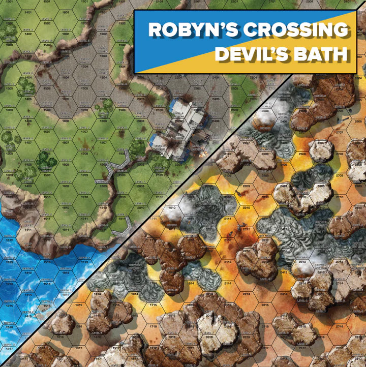 BattleTech - BattleMat - Tukayyid - Robyn's Crossing Devil's Bath