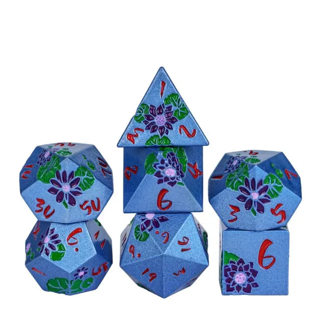 Colorful Metal Lotus Blue/Red
