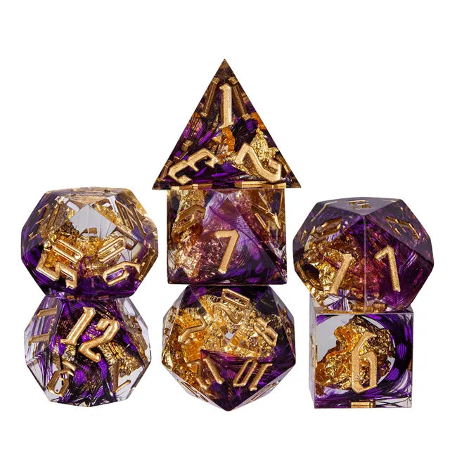 Feather Gold 7pc Sharp Purple