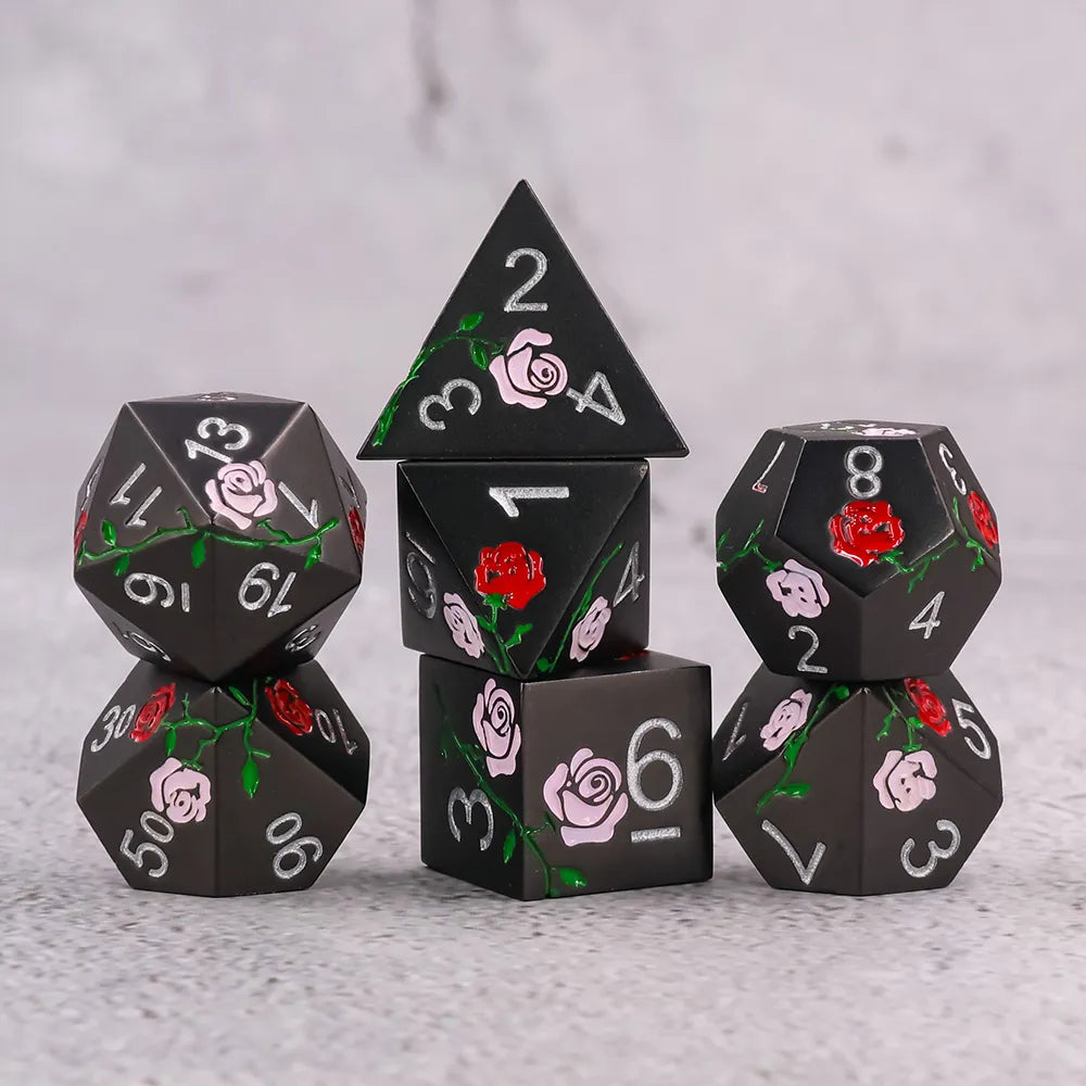 HD 7 Set Red & Pink Black Metal