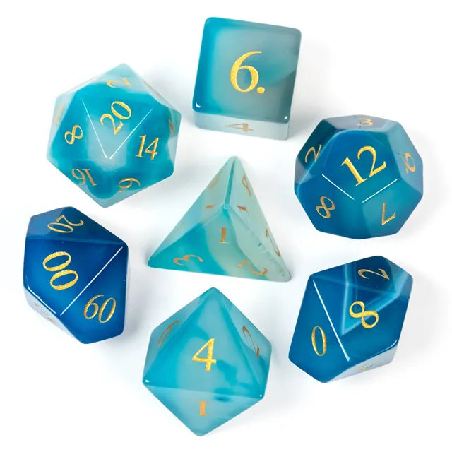Gemstone Blue Agate 7pc