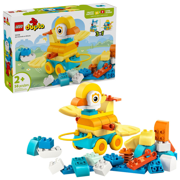 LEGO DUPLO Town 3 in 1 Animals on Wheels