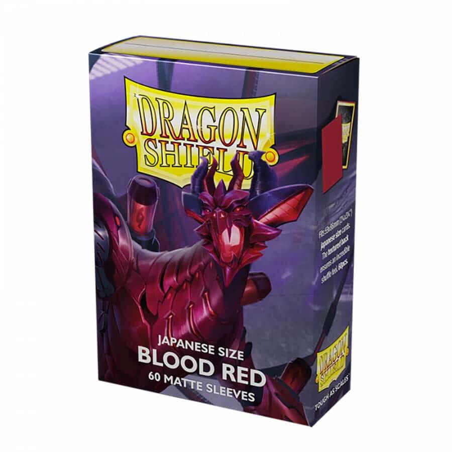 Dragon Shield Japanese Matte Sleeves - Blood Red (60-Pack)