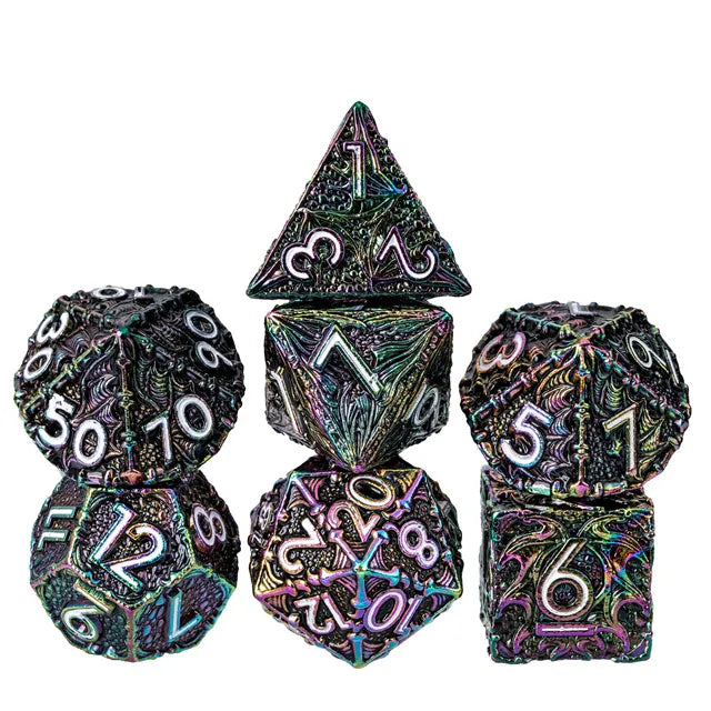 Colorful & White Dragon Dice