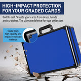 Graded Card Case 4 Row Blue