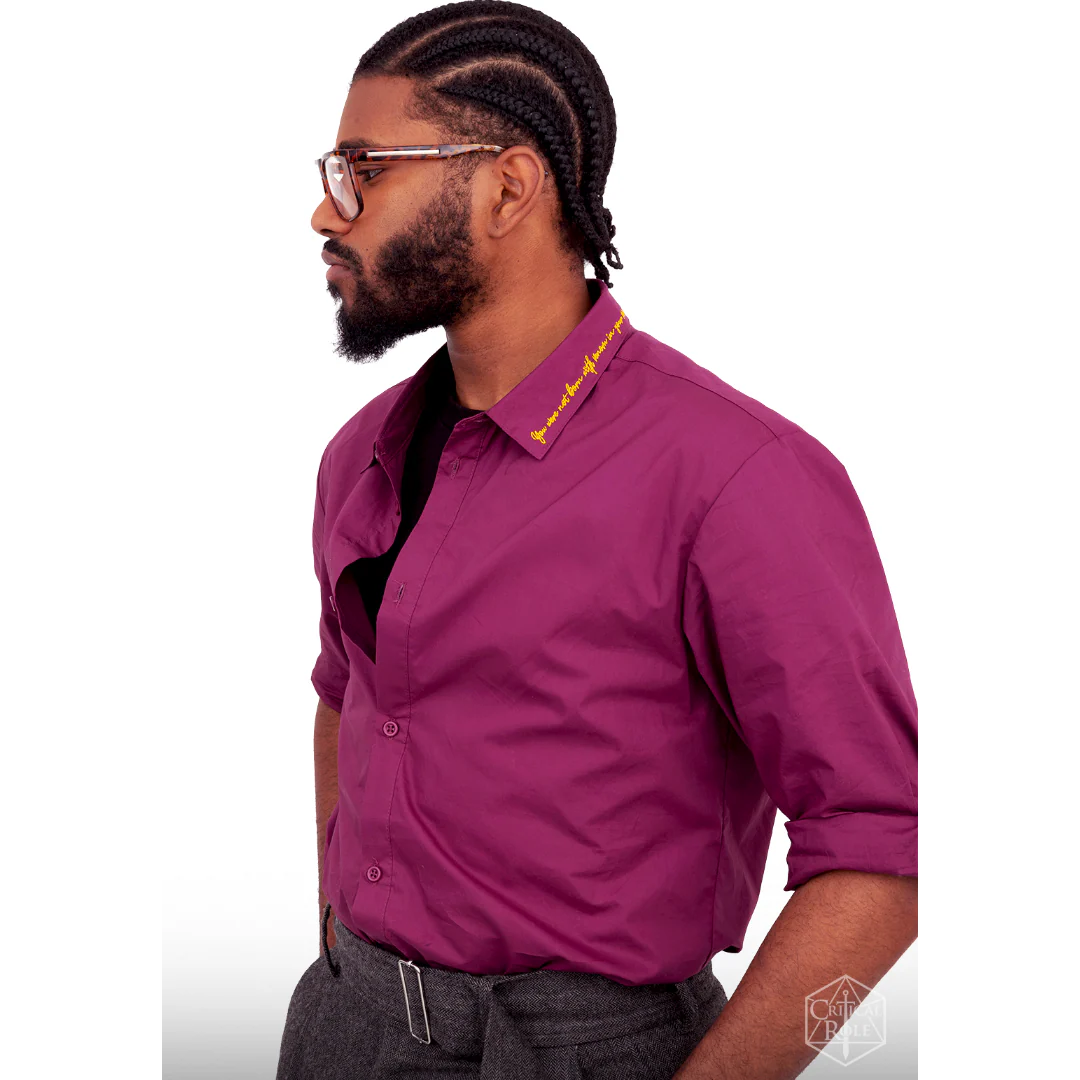 Caleb Widogast Button Down Long Sleeve Shirt L