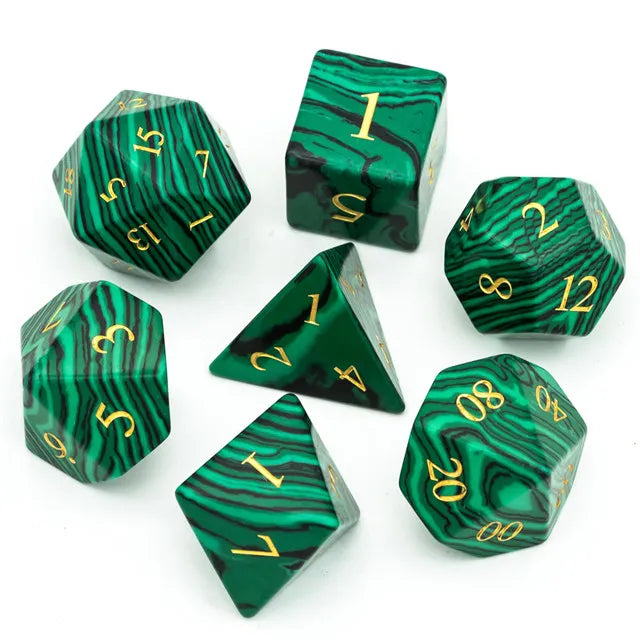 Malachite Gemstone 7pc