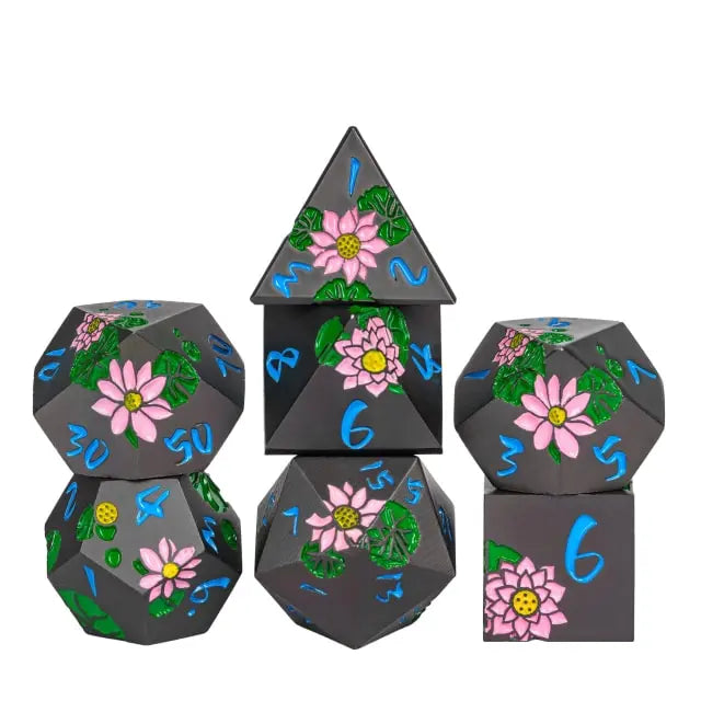 Colorful Metal Lotus Black/Blue