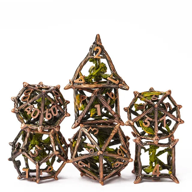 Twigs Retro Hollow Metal Green Yellow