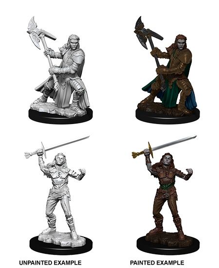 Nolzur's Marvelous Miniatures: Female Half-Orc Fighter