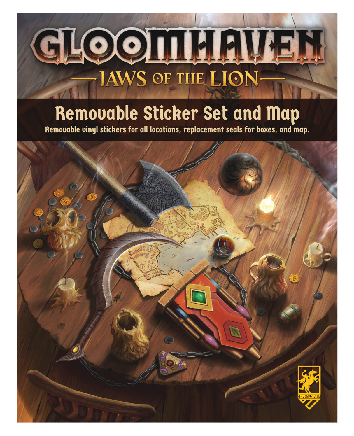 Gloomhaven Sticker Set & Map