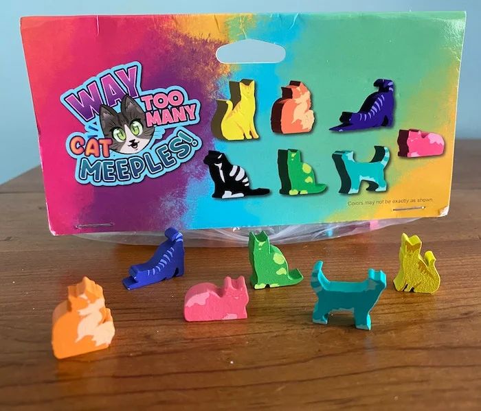 Way Too Many Cats Meeples