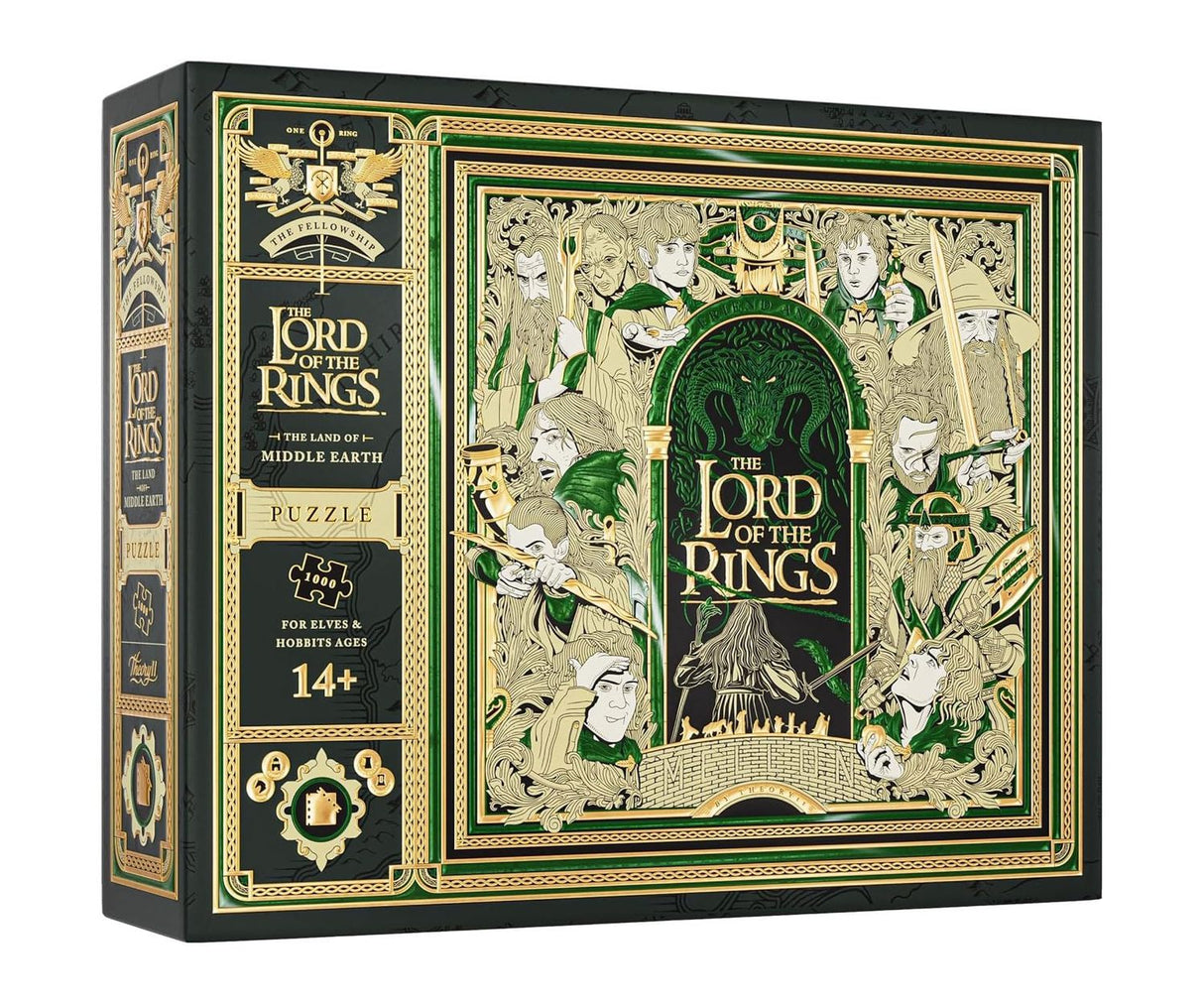 The Lord of the Rings Green Foil 1000pc Puzzle